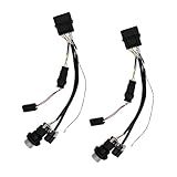 FORLETOR Conversion Wiring Adapter Factory Projector Headlights to Factory Base Reflector Light Converter Aftermarket Headlights for 13-18 Ram 1500 2500 3500 (2 PCS)