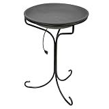 Prime Retreat Heated Bird Bath with Metal Stand & Watertight Cord Connector – 20" Heated Basin, 150W Enclosed Element, Slate Bowl, Outdoor Winter Bird Bath with Stand, All-Season Water Source