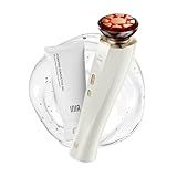 INIA 3-in-1 Red Light Therapy for Face and Neck Beauty Device for Puffiness & Skin Firming Skincare Tool (White)