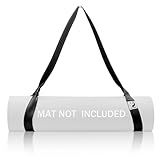 Slim Panda Yoga Mat Straps for Carrying, Adjustable Yoga Mat Carrier Sling Fits All Mats(Mat Not Included)(Black)