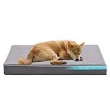 URGVANZ PET Cooling Dog Beds for Large Dogs, Orthopedic Memory Foam Dog Bed, Large Pet Beds with Washable Cover, Ideal for Arthritic Dogs Up to 65Lbs