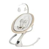 Maxi-Cosi Cassia Smart Baby Swing for Infants, Portable, Foldable Infant Swing with Music, 360 Rotation, 5 Speeds, 12 Melodies, EcoCare Fabric, Auto Motion Sensor, 2 Reclines, Classic Oat