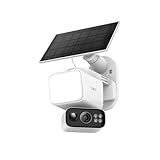 Tapo 2K Outdoor Pan/Tilt Wireless Floodlight Security Camera - Battery Power with Solar, 360º AI Motion Tracking, Person/Vehicle Detection, Subscription-Free Local Storage or Optional Cloud, C615F KIT