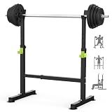 FitinOne Squat Rack, Height-Adjustable Dumbbell Rack for Home Gym, Multi-Function Barbell Rack, Portable Strength Training Dumbbell Rack, Home Gym Power Station for Home
