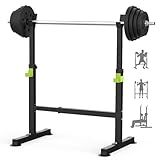 FitinOne Squat Rack, Height-Adjustable Dumbbell Rack for Home Gym, Multi-Function Barbell Rack, Portable Strength Training Dumbbell Rack, Home Gym Power Station for Home
