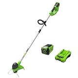 Greenworks 40V 12 in Cordless String Trimmer, 2.0 Ah Battery and Charger