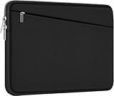 15.6 inch Laptop Sleeve, Durable Computer Carrying Bag Protective Case Briefcase Handbag with Front Pocket, Slim Cover for 15-16 Inch HP, Dell, Lenovo, Asus, Notebook, Black