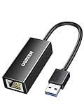 UGREEN USB to Ethernet Adapter, 1000Mbps Plug and Play Ethernet Adapter with USB 3.0, Driver Free, RJ45 LAN Network Dongle Compatible with Nintendo Switch, Laptop, PC, MacBook, Windows, macOS, Linux