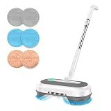 KACTOR Cordless Electric Spin Mop with Spray and LED Headlight