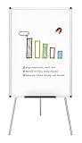 VIZ-PRO Magnetic Portable Easel Dry Erase Board, Flipchart Easel Stand Tripod Whiteboard, 24"W x 36"L