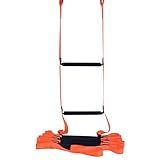Emergency Fire Escape Ladder, 9.8 Feet - 2 Story Homes, Reusable Safety Extension Rope Ladder for Home Window, Balcony, Railing, Tree House