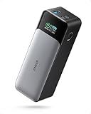 Anker 737 Power Bank, 24,000mAh 3-Port Laptop Portable Charger with 140W Fast Charging, Smart Display, for Outdoor Work, Compatible with iPhone 16/15/14 Series, Vision Pro, Samsung, MacBook, and More