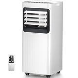Antarctic Star 8000 BTU Portable Air Conditioner, 5-in-1 AC Unit with Cool, Dehumidifier, Fan, Sleep & Timer Modes, Auto Swing, Child Lock, Cools Up to 350 Sq.Ft, Air Conditioner for Bedroom Apartment