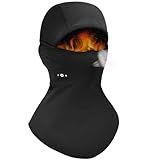 Balaclava Face Ski Mask with Bluetooth Headphones, Cold Weather Gear for Skiing, Snowboarding & Motorcycle, Unique Tech Gifts for Men/Women Black