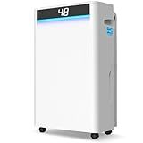 KeepGlad 5,000 Sq.Ft 2025 Energy Star Max 95 Pint/Day Dehumidifier for Basement, Bedroom, Home, Bathroom, Smart Compressor Dehumidifier with Drain Hose, Intelligent Humidistat