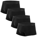 Natural Feelings Mens Underwear Boxer Briefs Pouch Trunks Underwear for Men 1.5" No Fly Boxer Trunks 4-Pack L