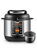 COMFEE’ 7-in-1 Small Electric Pressure Cooker, Slow Cooker, Steamer, Sauté, Sous Vide, Warmer, Multi Cooker with Natural Ceramic Coated Non-Stick Pot, 3 Quarts
