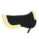 TNDCKP Foam Half Pad for English Saddles – Shock-Absorbing Gel Saddle Pad for Dressage, Jumping & Training – Breathable, Non-Slip, Lightweight Horse Saddle Pad