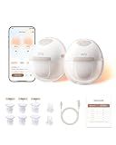 eufy Security Heated Breast Pump Hands-Free E20, Wearable with Innovative HeatFlow, 3 Heat Levels, Optimized Rhythm via App, Hospital-Grade Suction, Leakproof, Ultra-Slim and Quiet for in-Bra Use