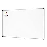 Amazon Basics Large Magnetic Dry Erase Whiteboard with Pen Tray for School, Classroom, Office & Home , 35.4" x 23.6", Aluminum frame