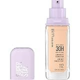 Maybelline Super Stay Lumi-Matte Foundation, Lightweight and Buildable Full Coverage Foundation Makeup For Up To 30HR Wear, 112, 1 Count