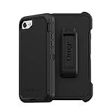 OtterBox iPhone SE 3rd & 2nd Gen, iPhone 8 & iPhone 7 (not Compatible with Plus Sized Models) Defender Series Case - Black, Rugged & Durable, with Port Protection, Includes Holster Clip Kickstand