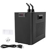 AKSDSGA 42Gal Aquarium Chiller for Axolotl 1/10HP Water Cooler Fish Tank Chiller Hydroponics Cooling System with Adjustable Temperature, 160L Water Chillers for Aquarium Aquaculture