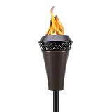 TIKI Island Outdoor Torch, Backyard Garden Decor, Weather-Resistant