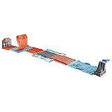 Hot Wheels Toy Car Track Set, Race Crate Transforms into 3 Different Builds, Includes Storage & 2 Cars in 1:64 Scale (Amazon Exclusive)