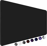 TEDNETGO Large Gaming Mouse Pad, Waterproof Extra Large Big Mouse Pad with Stitched Edge, XXL Non-Slip Black Computer Long Mousepad Desk Mat for Gamer, Office & Home, Black