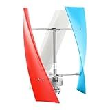 Wind Turbine Generator Kit, 400W 24V Portable Vertical Helix Wind Power Turbine Generator Kit Three-phase AC Permanent Magnet Generators w/3 Blade for Boats Gazebos & Houses