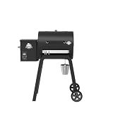 Pit Boss 500 Carbon Series Wood Pellet Grill & Smoker with LCD Digital Controller, 543-Sq. In. Cooking Space, 180°F to 500°F Temperature Range, Meat Probe, 13.5 lb. Pellet Hopper, Black