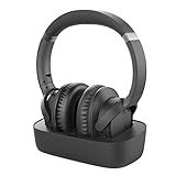 Avantree Ensemble - Wireless Headphones for TV Watching for Seniors, Easy Setup & Charging Dock, 35H Play Time, Comfortable, Works with Optical, AUX & Bluetooth TVs
