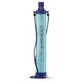 LifeStraw Personal Water Filter for Hiking, Travel and Emergency, Blue, 1PK