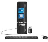 HP Elite SFF 600 G9 Business Desktop PC (Intel 14-Core i5-13500 (> i7-12700), 32GB DDR5 RAM, 1TB SSD) Small Form Factor for IT, Enterprise, Engineering, KB, Mouse, USB Wi-Fi, Ethernet, Win 11 Pro