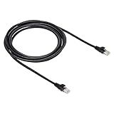 Amazon Basics RJ45 Cat 6 Ethernet Patch Cable, 10Gpbs High-Speed Cable, 250MHz, Snagless, 10 Foot, Black for Printer