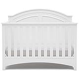 Delta Children Perry 6-in-1 Convertible Crib - Greenguard Gold Certified, Bianca White