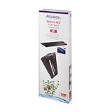 Aqueon LED Deluxe Fish Tank Aquarium Full Hood, Black, 30 Inch