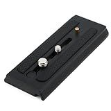 lasuroa Quick Release Plate for Tripod, Universal Camera Mounting Plate with 1/4" & 3/8" Screws Compatible Quick Connect Adapter for 501PL, GM001, M002, GM006 Tripod Heads