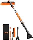 AstroAI 46" Extendable 2-in-1 Snow Brush & Ice Scrapers for Car Windshield