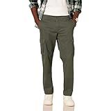 Amazon Essentials Men's Straight-Fit Cargo Pant Pants, -olive, 34W x 32L