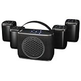 Rocksteady Stadium 4 Bluetooth Speaker & Subwoofer Bundle – 4 Speakers + Sub | Portable Multi-Room, Indoor/Outdoor System | Up to 30-Hr Battery | 150 ft Range