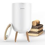 GAMOHOME Towel Warmer Luxury Heated Bucket – Bluetooth Speaker, Ambient Light & Auto Shut Off – Fits Two 40"x70" Towels, Bathrobes, Blankets – Great Gift Idea