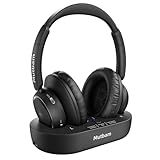 Wireless Headphones for TV, TV Headphones Wireless for Seniors - Bluetooth tv Headset with Transmitter & Charging Base, 65Hrs Battery, No Delay, Lightweight for Elderly, Hard of Hearing (Ideal Gift)