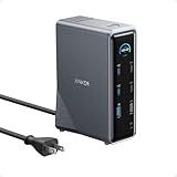 Anker Prime Docking Station, 14-Port with 160W Max Output, 10Gbps Fast Data Transfer, Real-Time Smart Interface, Audio and Ethernet Ports, Dual 4K Displays for Dell, HP, Lenovo and More