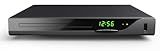 Blu Ray DVD Player, 1080P Home Theater Disc System, Play All DVDs and Region A 1 Blu-Rays, Support Max 128G USB Flash Drive + HDMI/AV/Coaxial Output + Built-in PAL/NTSC with HDMI/AV Cable