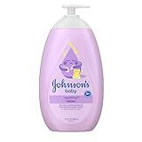Johnson's Baby Bedtime Lotion, Soothing NaturalCalm Aromas, Gentle Nighttime Baby Lotion, Helps Relax & Soothe, Hydrating, No added Parabens & Dyes, 27.1 fl. oz