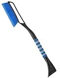 AstroAI 27" Snow Brush and Ice Scrapers for Car Windshield, Detachable Snow Scrapers with Ergonomic Foam Grip for Cars, Trucks, SUVs (Heavy Duty ABS, PVC Brush, Blue)