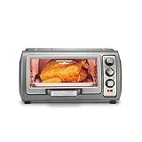 Hamilton Beach 6 Slice Convection Toaster Oven With Easy Reach Roll-Top Door, Bake, Broil & Toast Functions, Auto Shutoff, Silver (31123DA)