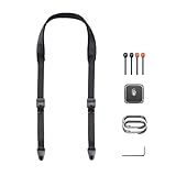 PGYTECH 1.8" Wide Camera Should Strap w Quick Release Plate for DSLR/SLR Cameras, Anti-Slip, 90kg Load Capacity, Adjustable Length 43.3-59.8 inch for Travel, Street &Outdoor Photography (Night Black)
